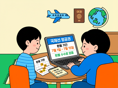 국제선 비행기표 환불 기간 활용법