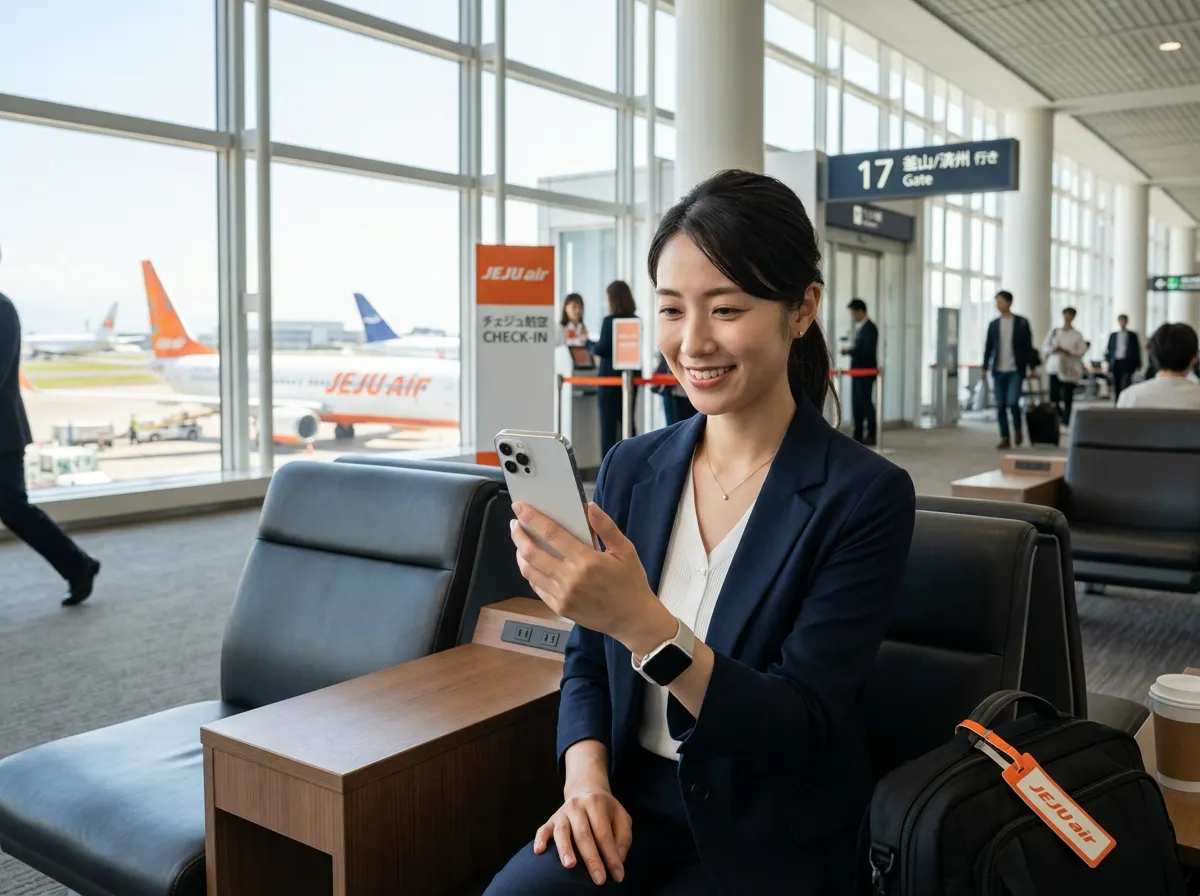 チェジュ航空のモバイル搭乗券とは