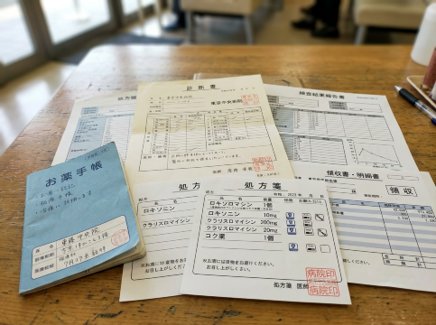 中国の病院を受診した後に必ず受け取る書類