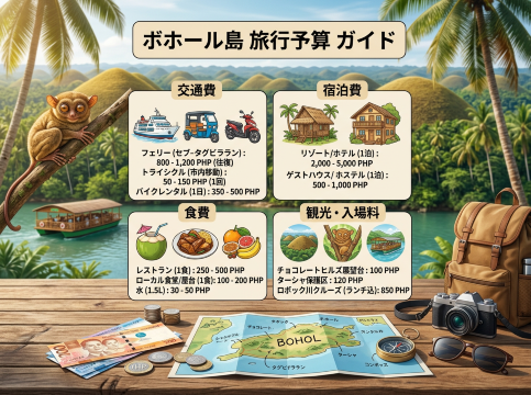 ボホール島の旅行費用目安|航空券・ホテル・観光費用をまとめ