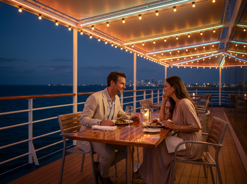 Dining Deck Couple