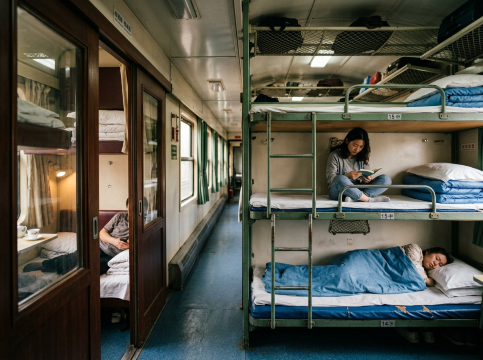 Hard Sleeper and Soft Sleeper Berths