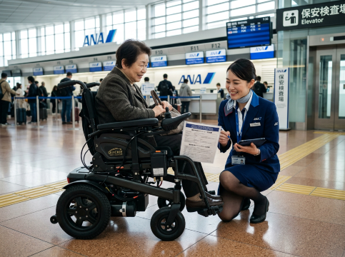 ANAで車椅子を利用する際の注意点