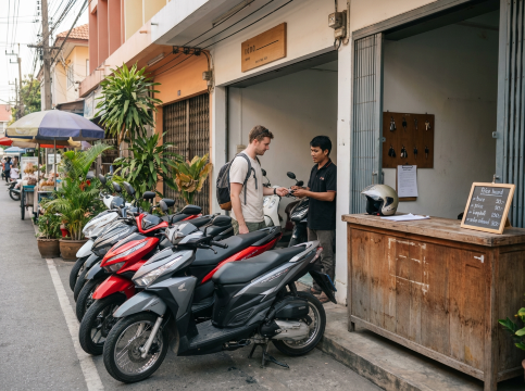 Scooter Rental Scene