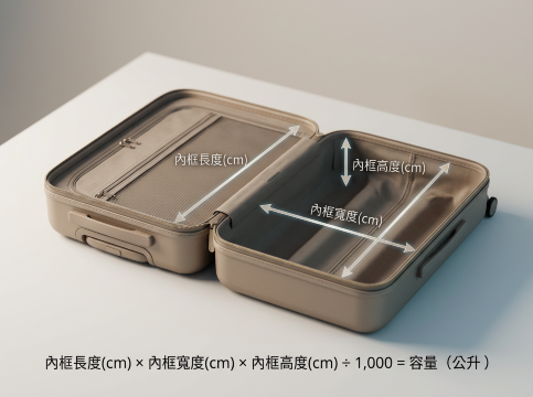 行李箱尺寸 | 行李箱容量計算圖