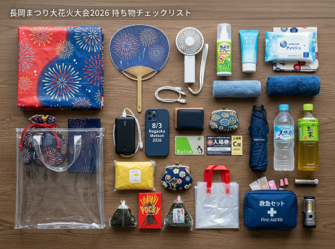 長岡まつり大花火大会2026の持ち物チェックリスト
